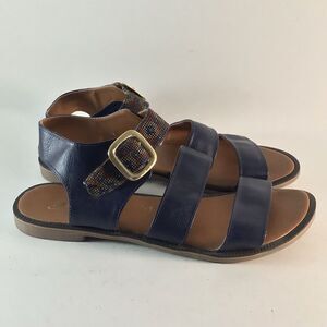 Turquesa made in Colombia womens buckle sandals blue size EU 39